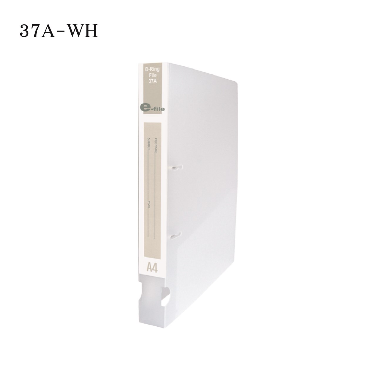 รูปภาพของ แฟ้มดีริง 2 ห่วง+ที่ใส่ซีดี 1.5 นิ้ว e-file37A-WH