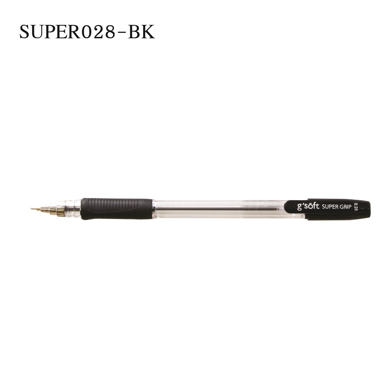 รูปภาพของ ปากกาลูกลื่นเจล g'SOFT SUPER GRIP 0.28 ดำ