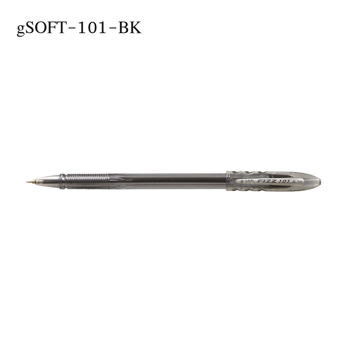 รูปภาพของ ปากกาลูกลื่นเจล g'SOFT Fizz 101, 0.38 มม. ดำ   