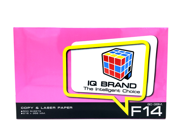 รูปภาพของ กระดาษถ่ายเอกสาร IQ Brand ชมพู 80-F14 (500 แผ่น)