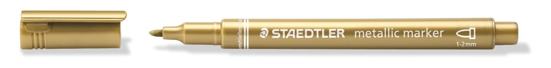 รูปภาพของ สเต็ดเล่อร์ (Staedtler) ปากกามาร์เกอร์ เมเทลิค สีทอง