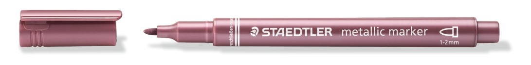 รูปภาพของ สเต็ดเล่อร์ (Staedtler) ปากกามาร์เกอร์ เมเทลิค สีแดง