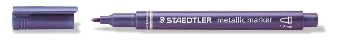 รูปภาพของ สเต็ดเล่อร์ (Staedtler) ปากกามาร์เกอร์ เมเทลิค สีม่วง