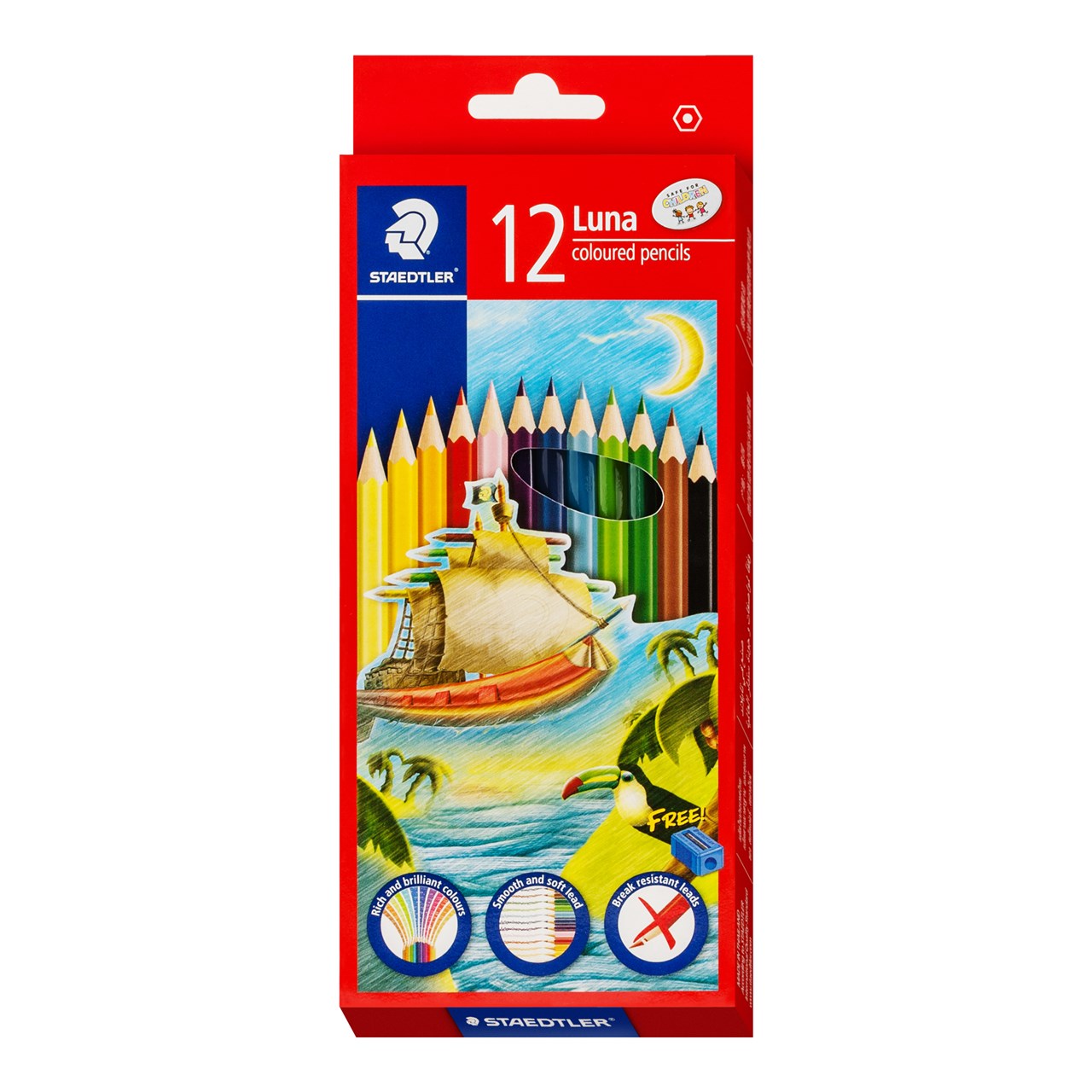 รูปภาพของ สเต็ดเล่อร์ (Staedtler) ดินสอสีไม้ ลูน่า 12 สี FSC™ 100%