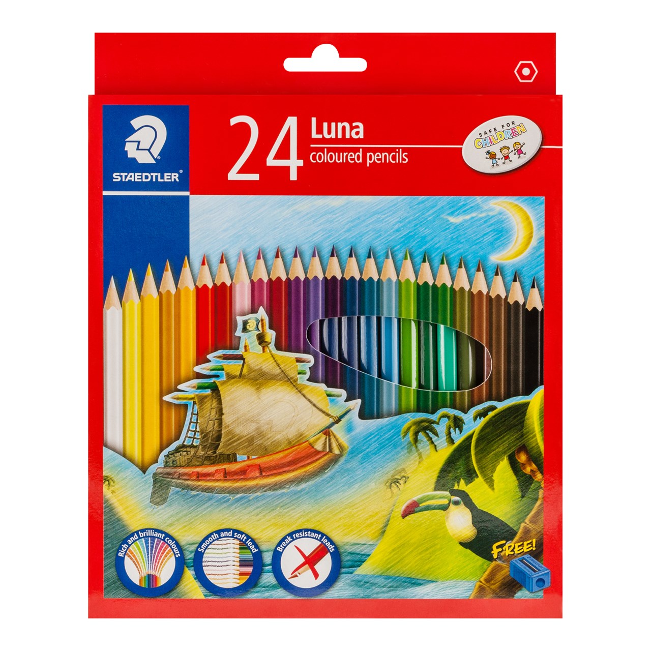 รูปภาพของ สเต็ดเล่อร์ (Staedtler) ดินสอสีไม้ ลูน่า 24 สี FSC™ 100%