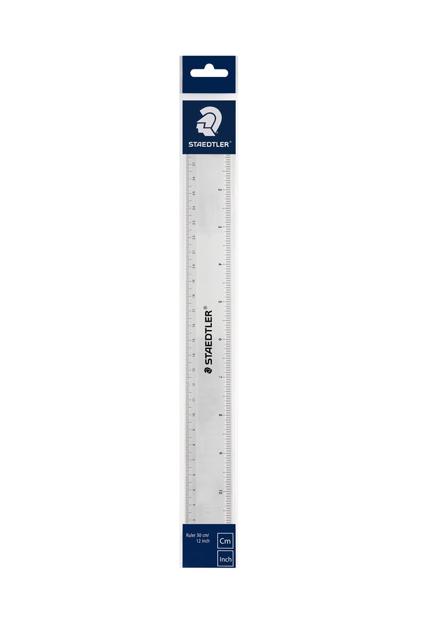 รูปภาพของ สเต็ดเล่อร์ (Staedtler) ไม้บรรทัด สีใส 30ซม. (cm.) (12นิ้ว)