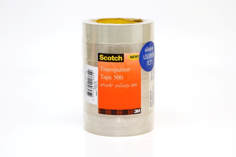 รูปภาพของ สก๊อตช์ เทปใส 500 1"x36y,ใหญ่,แพ็คประหยัด 8 ม้วน (ทาวเวอร์)