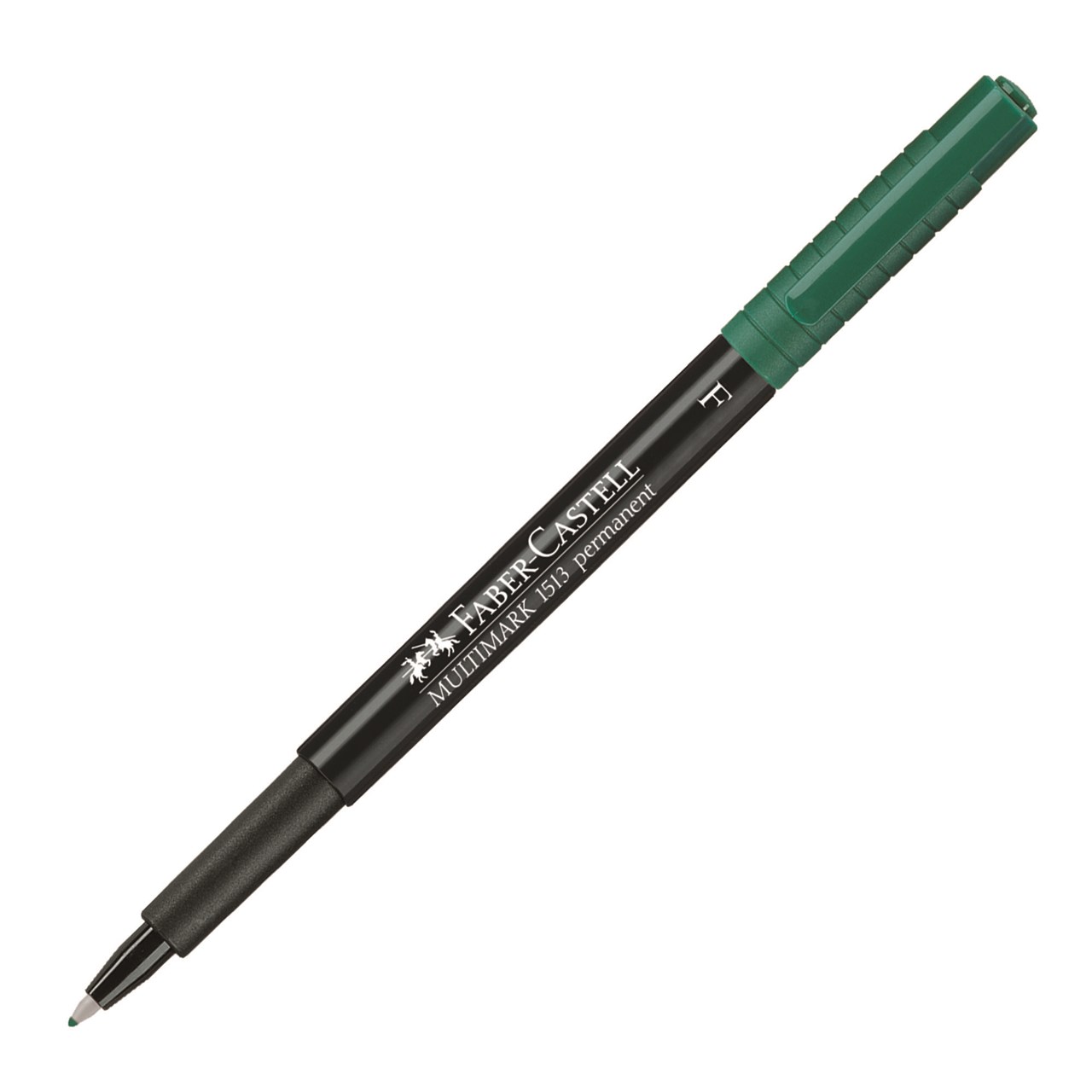 รูปภาพของ ปากกาเขียนแผ่นใสกันน้ำ เฟเบอร์คาสเทล (Faber Castell) F ลบไม่ได้ เขียว
