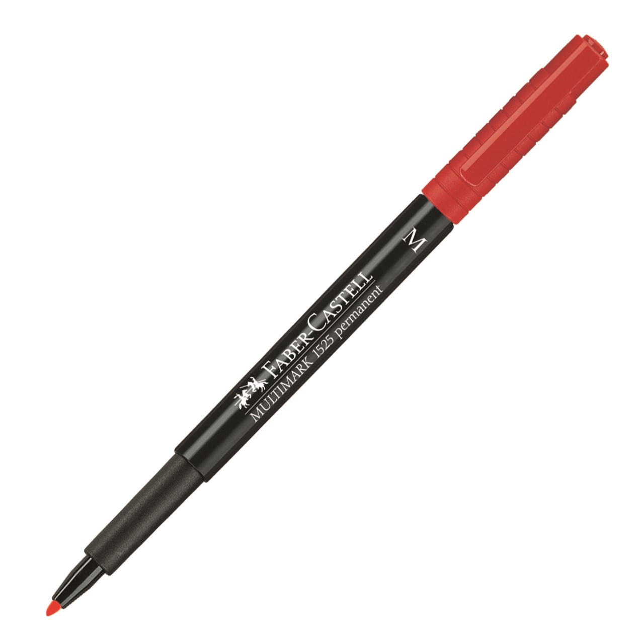 รูปภาพของ ปากกาเขียนแผ่นใสกันน้ำ เฟเบอร์คาสเทล (Faber Castell) M ลบไม่ได้ แดง