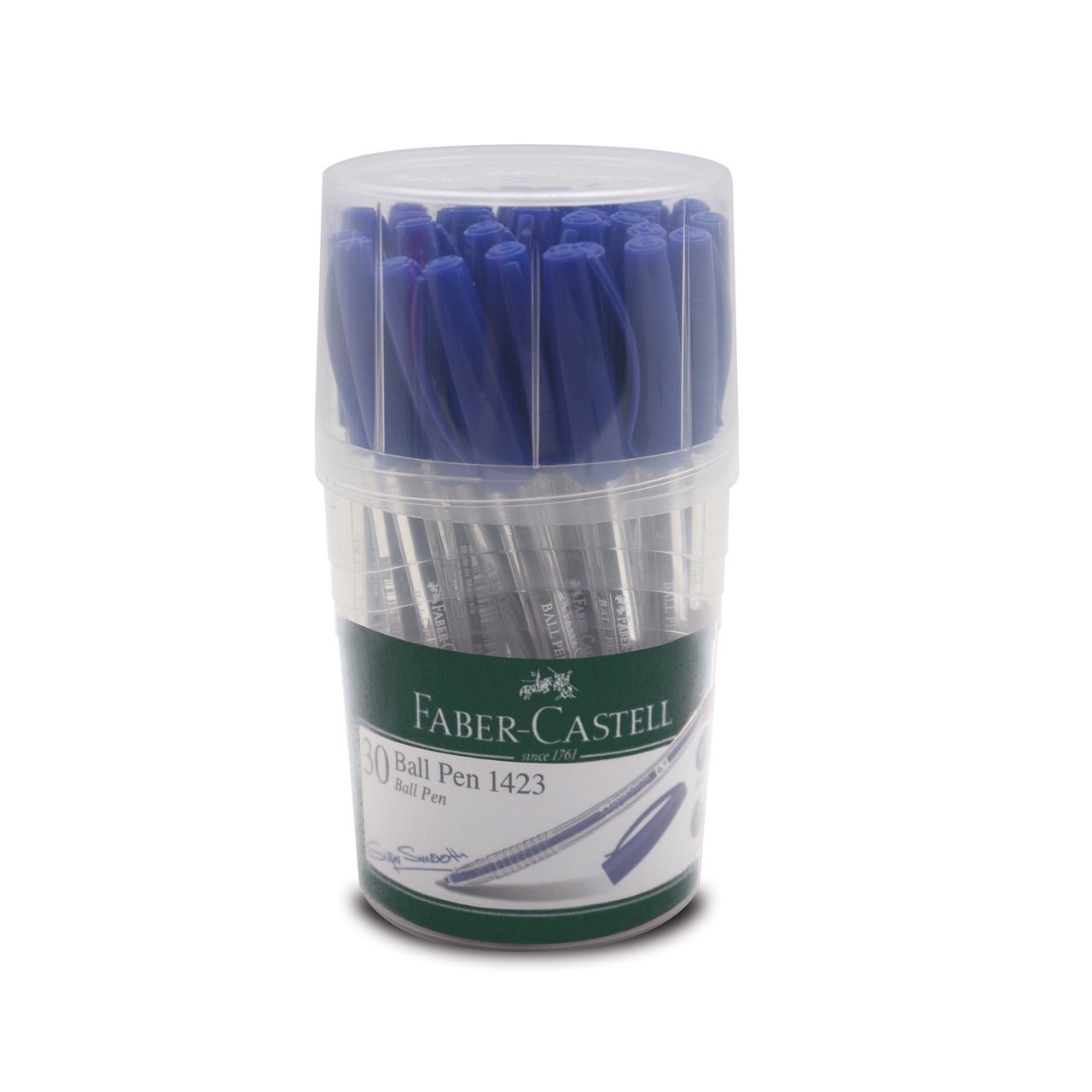 รูปภาพของ ปากกาลูกลื่น เฟเบอร์คาสเทล (Faber Castell) 1423, 0.7 น้ำเงิน,(1x30)
