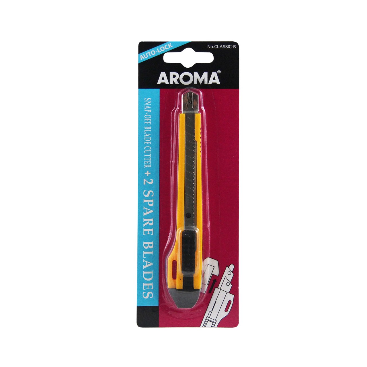 รูปภาพของ มีดคัตเตอร์ อโรม่า (AROMA) CLASSIC-B