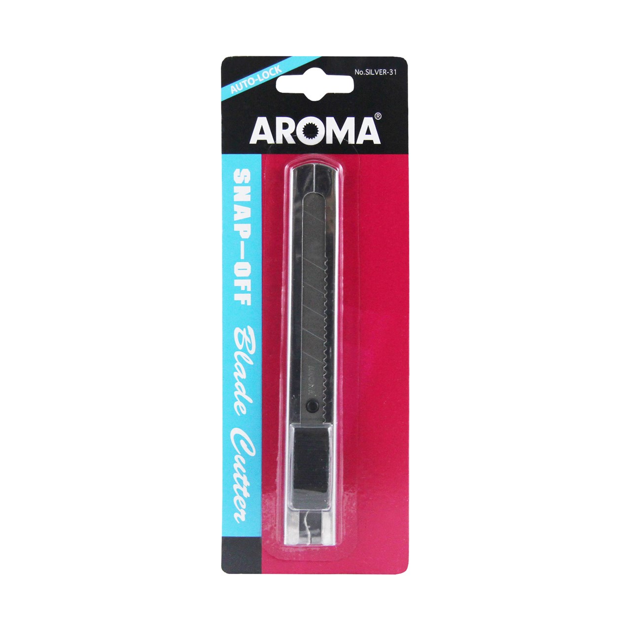 รูปภาพของ มีดคัตเตอร์ อโรม่า (AROMA) SILVER-31