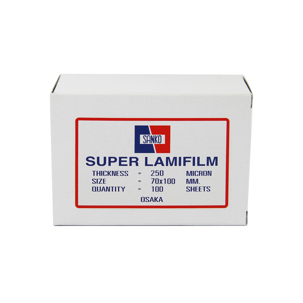 รูปภาพของ พลาสติกเคลือบบัตร แซนโก้ 250 ไมครอน, 70 x 100 มม., 100 แผ่น