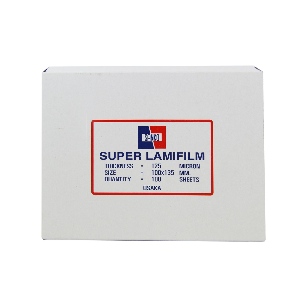 รูปภาพของ พลาสติกเคลือบบัตร แซนโก้ 125 ไมครอน, 100 x 135 มม., 100 แผ่น