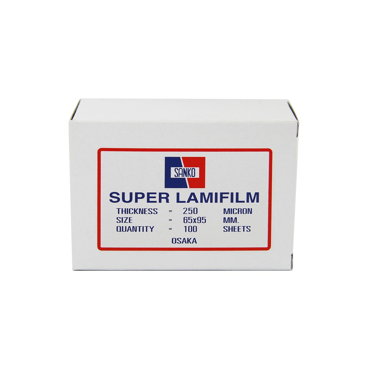 รูปภาพของ พลาสติกเคลือบบัตร แซนโก้ 250 ไมครอน, 65 x 95 มม., 100 แผ่น