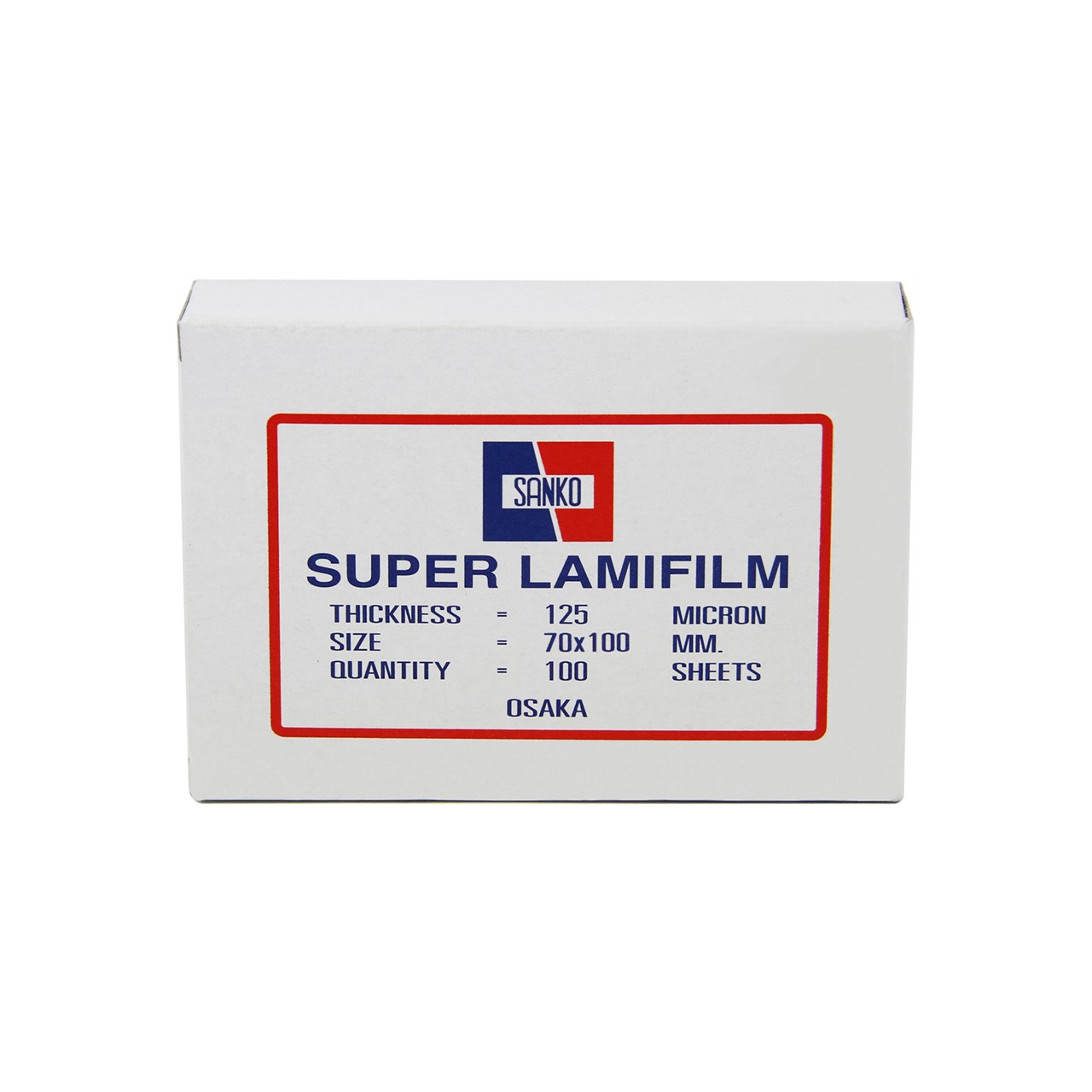 รูปภาพของ พลาสติกเคลือบบัตร แซนโก้ 125 ไมครอน, 70 x 100 มม., 100 แผ่น