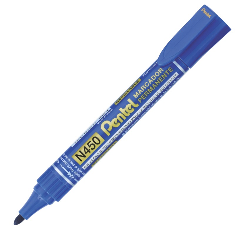 รูปภาพของ ปากกาเคมี เพนเทล (Pentel) N450 น้ำเงิน