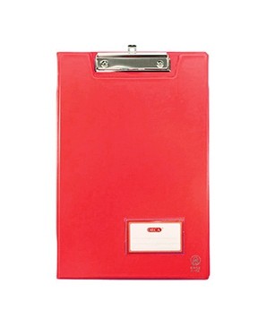 รูปภาพของ คลิปบอร์ดมีปก ปกหนัง ออร์ก้า K-100, F, แดงเข้ม