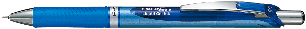 รูปภาพของ ปากกาหมึกเจลหัวเข็ม แบบกด เพนเทล (Pentel) Energel BLN75 สีน้ำเงิน