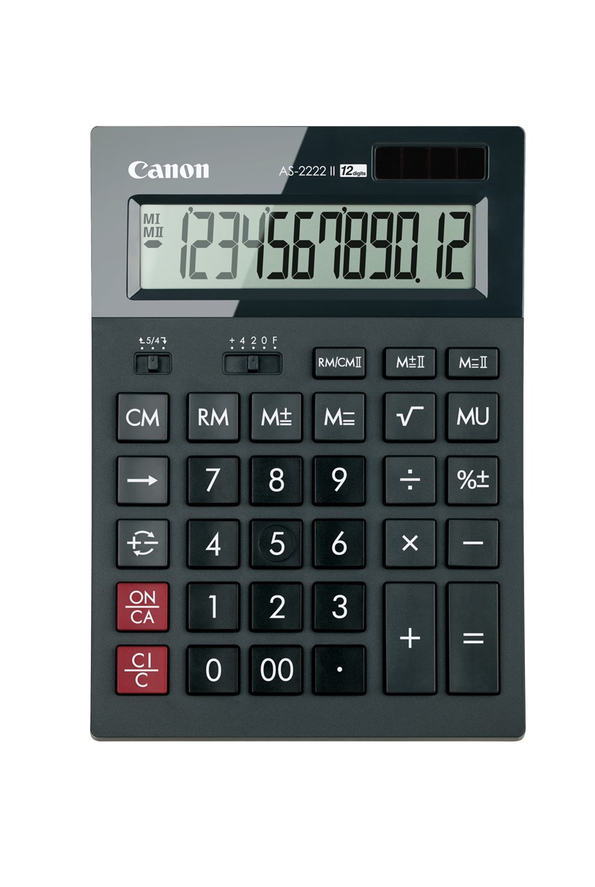 รูปภาพของ เครื่องคิดเลข Canon AS-2222 II, 12 หลัก