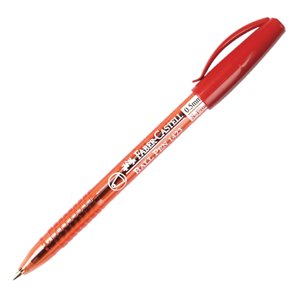 รูปภาพของ ปากกาลูกลื่น เฟเบอร์คาสเทล (Faber Castell) 1423, 0.5 แดง