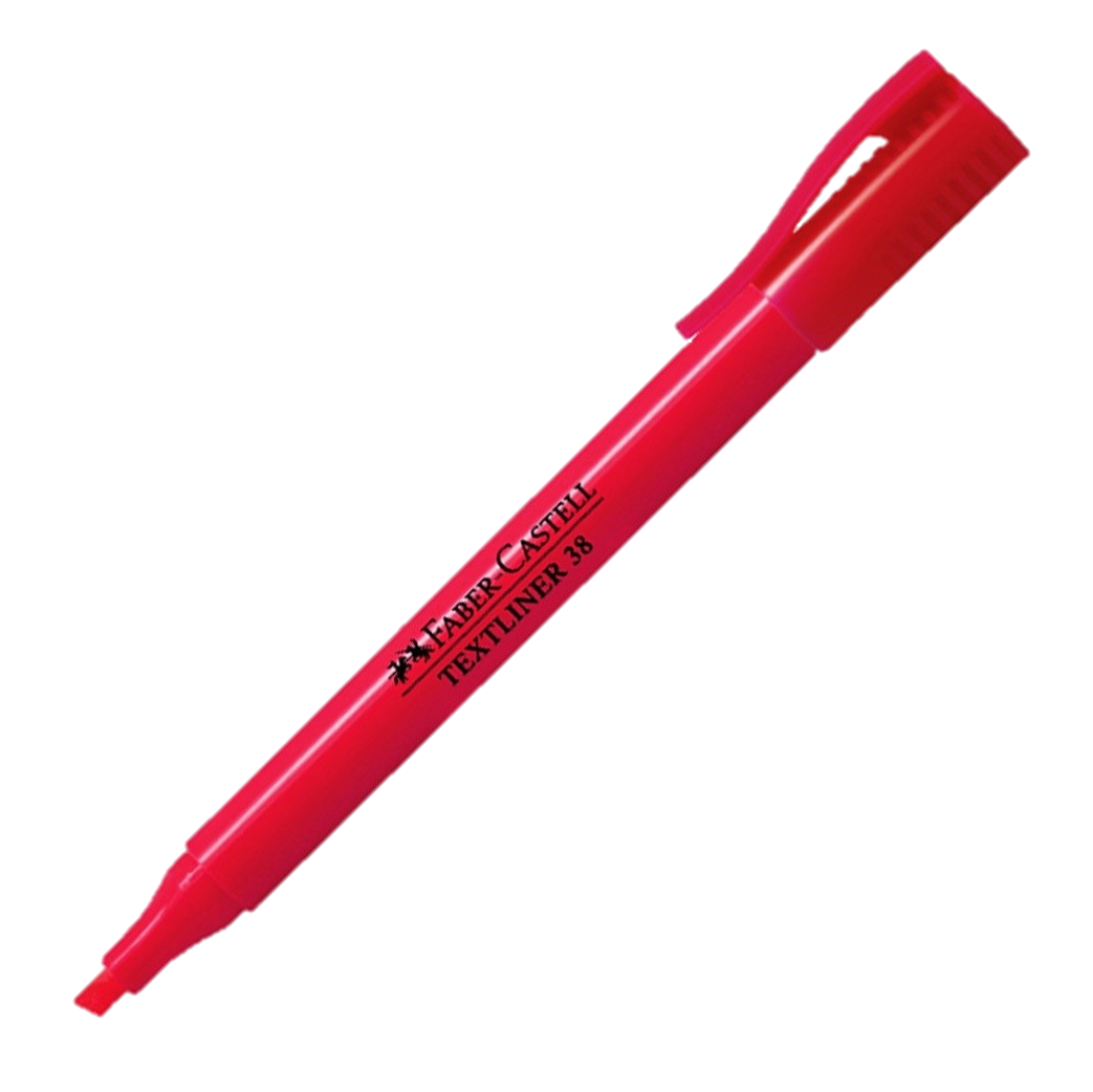 รูปภาพของ ปากกาเน้นข้อความ เฟเบอร์คาสเทล (Faber Castell) SLIM แดง (นีออน)