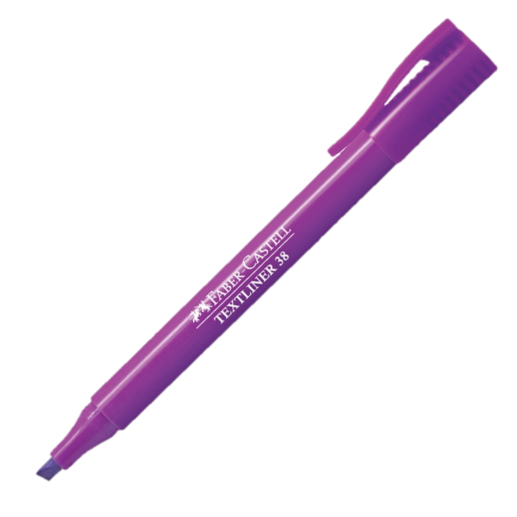 รูปภาพของ ปากกาเน้นข้อความ เฟเบอร์คาสเทล (Faber Castell) SLIM ม่วง (นีออน)
