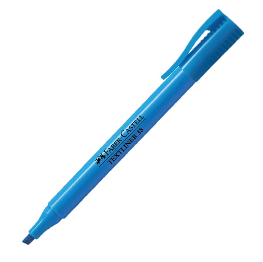 รูปภาพของ ปากกาเน้นข้อความ เฟเบอร์คาสเทล (Faber Castell) SLIM ฟ้า (นีออน)
