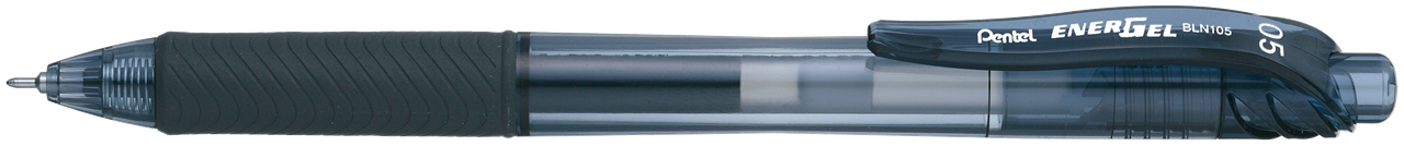 รูปภาพของ ปากกาหมึกเจลหัวเข็ม แบบกด เพนเทล (Pentel) Energel X BLN105 สีดำ