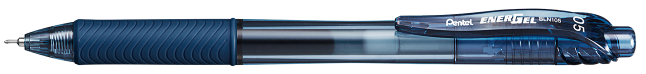 รูปภาพของ ปากกาหมึกเจลหัวเข็ม แบบกด เพนเทล (Pentel) Energel X BLN105 สีน้ำเงินเข้ม