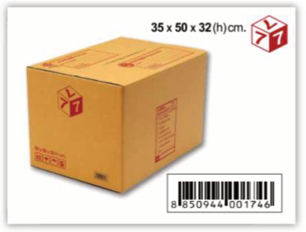 รูปภาพของ กล่องไปรษณีย์แบบฝาชน เบอร์ 7 BR-7 (1X10)