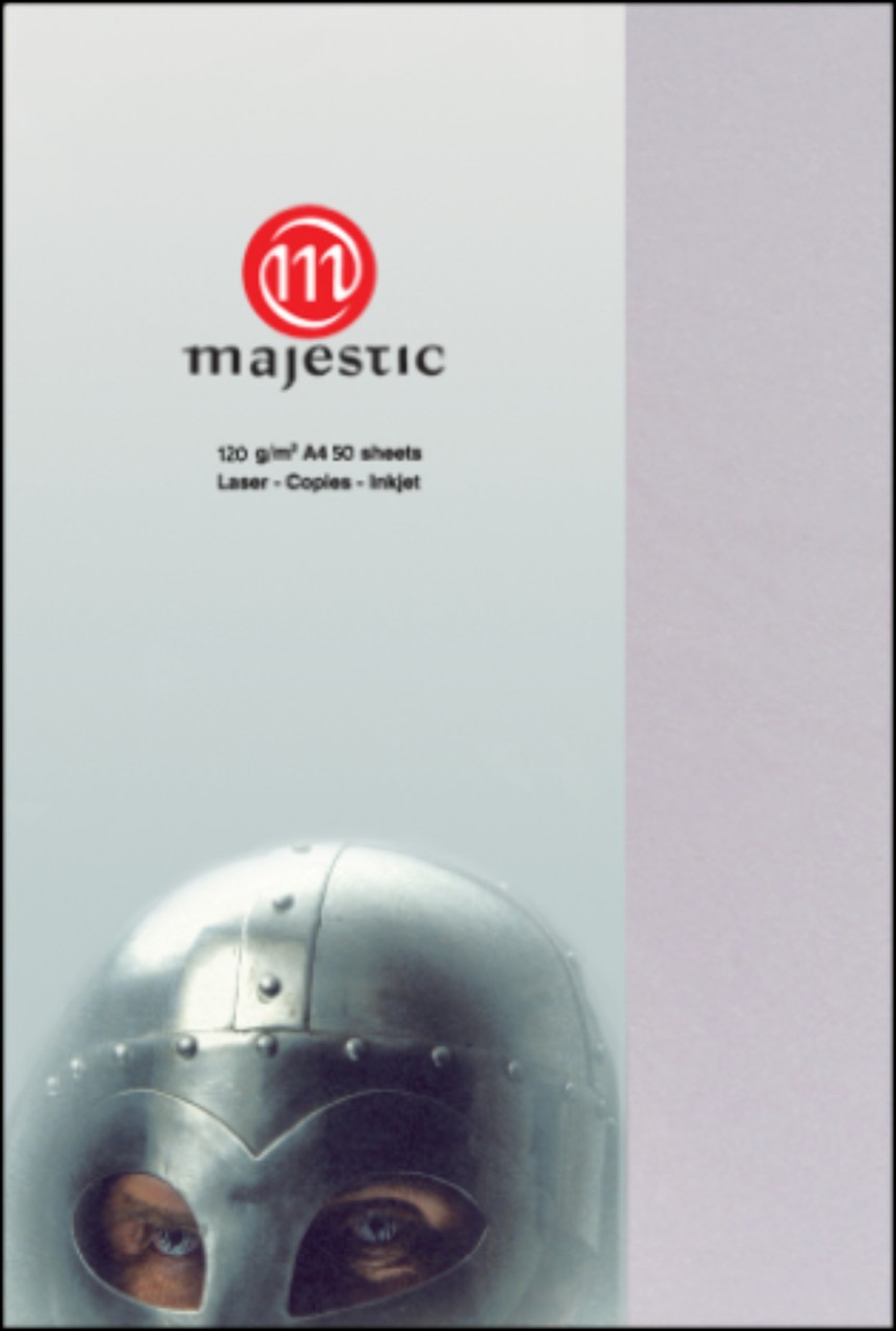 รูปภาพของ กระดาษประกายมุก Majestic เงิน 120 แกรม, 059, 50 แผ่น Metallic