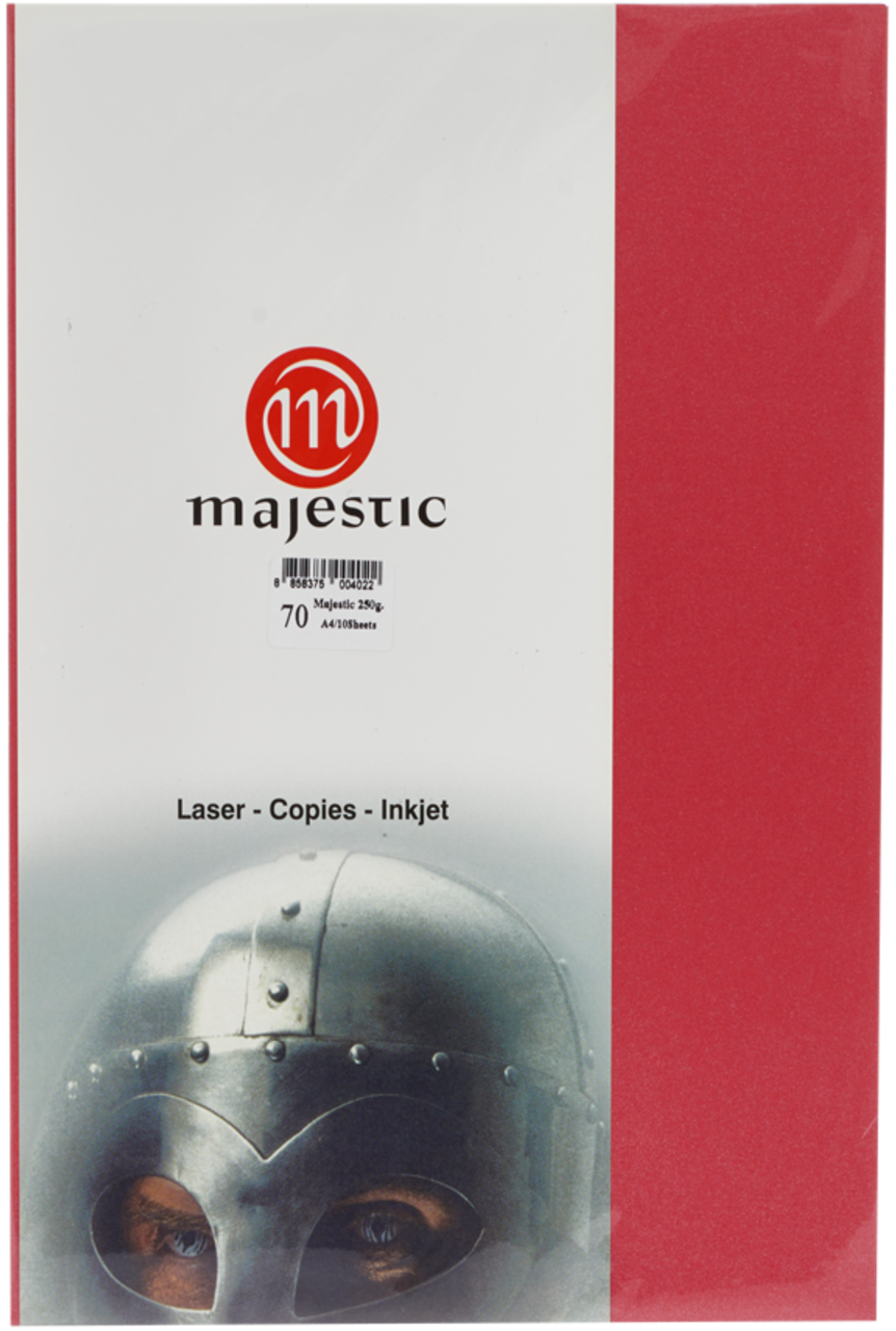 รูปภาพของ กระดาษประกายมุก Majestic แดง 120 แกรม, 070, 50 แผ่น Metallic