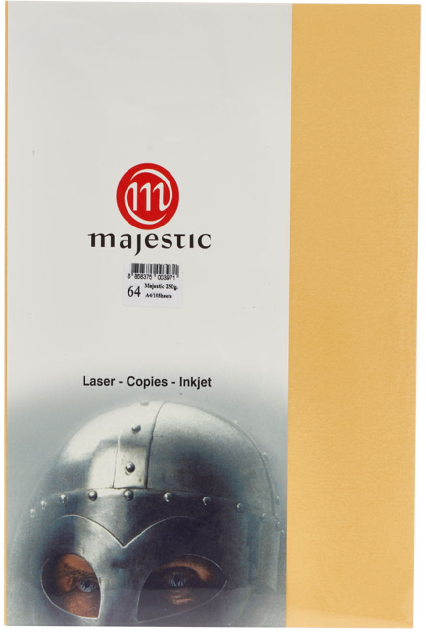 รูปภาพของ กระดาษประกายมุก Majestic ทอง 120 แกรม, 064, 50 แผ่น Metallic