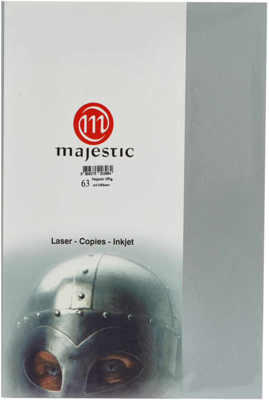 รูปภาพของ กระดาษประกายมุก Majestic เทา 120 แกรม, 063, 50 แผ่น Metallic