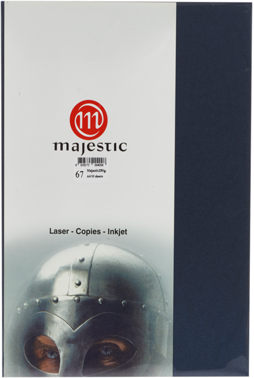 รูปภาพของ กระดาษประกายมุก Majestic น้ำเงิน 120 แกรม, 067, 50 แผ่น Metallic