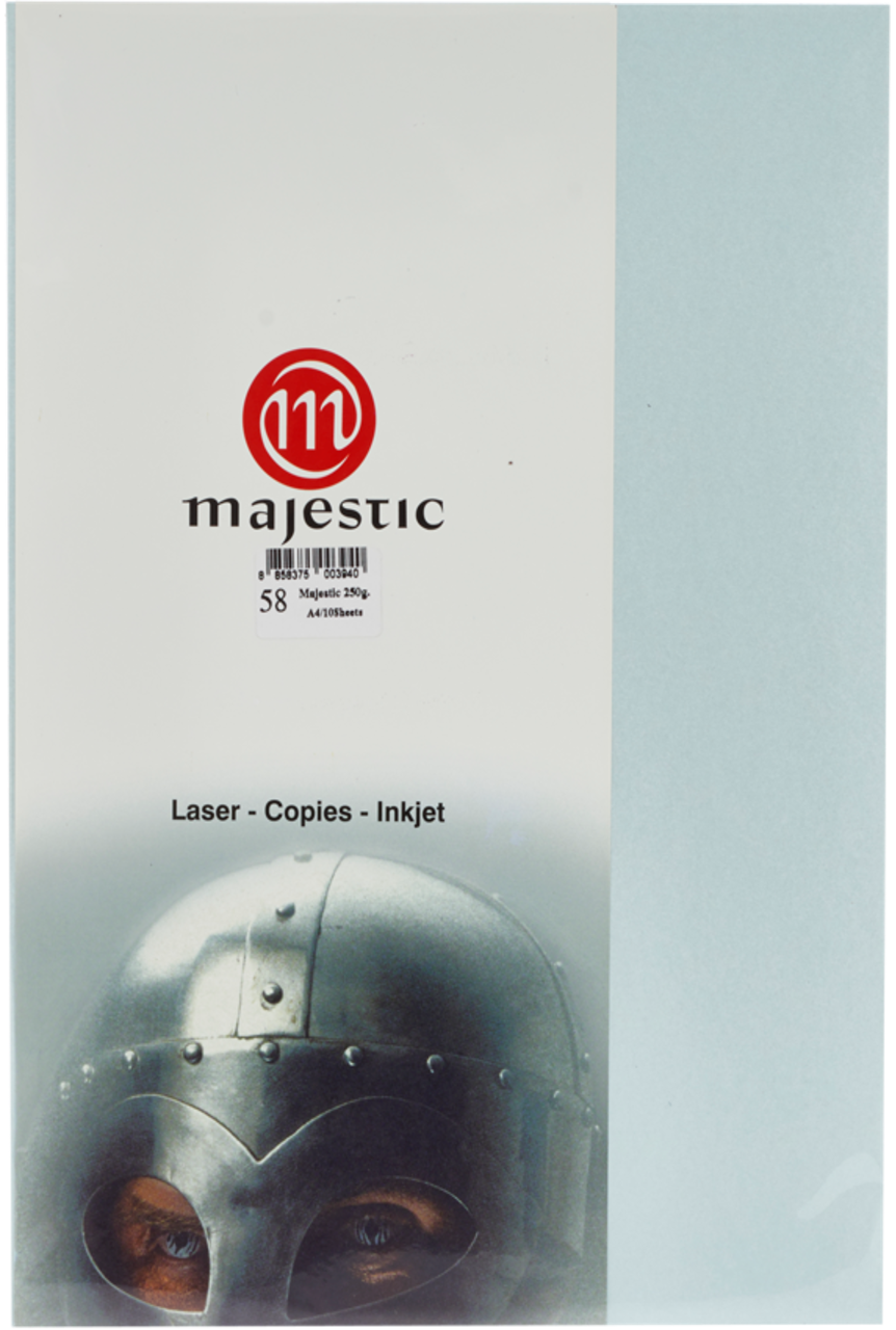 รูปภาพของ กระดาษประกายมุก Majestic ฟ้า 120 แกรม, 058, 50 แผ่น Metallic
