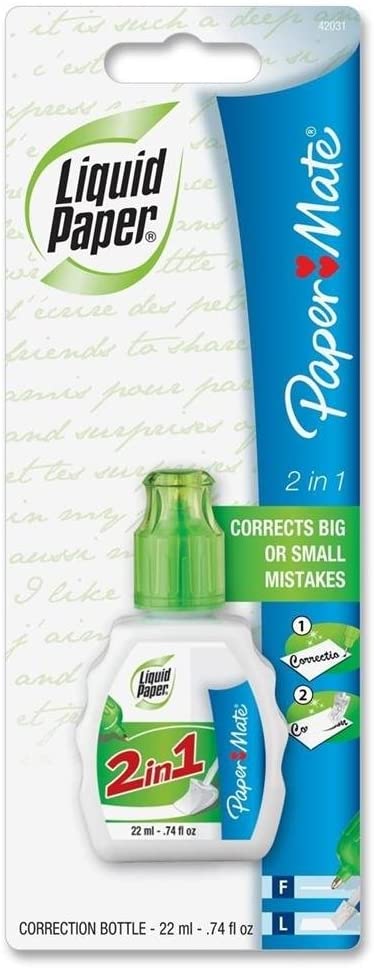 รูปภาพของ น้ำยาลบคำผิด ลิควิดเปเปอร์ 2 IN 1 Liquidpaper 2 in 1