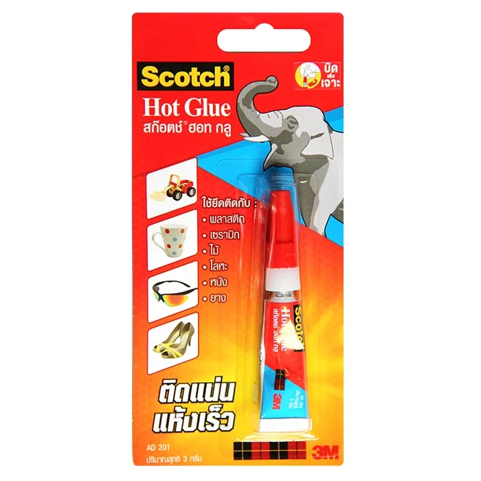 รูปภาพของ สก๊อตช์ กาวร้อน AD201 Scotch Hot Glue Liquid 3g Scotch