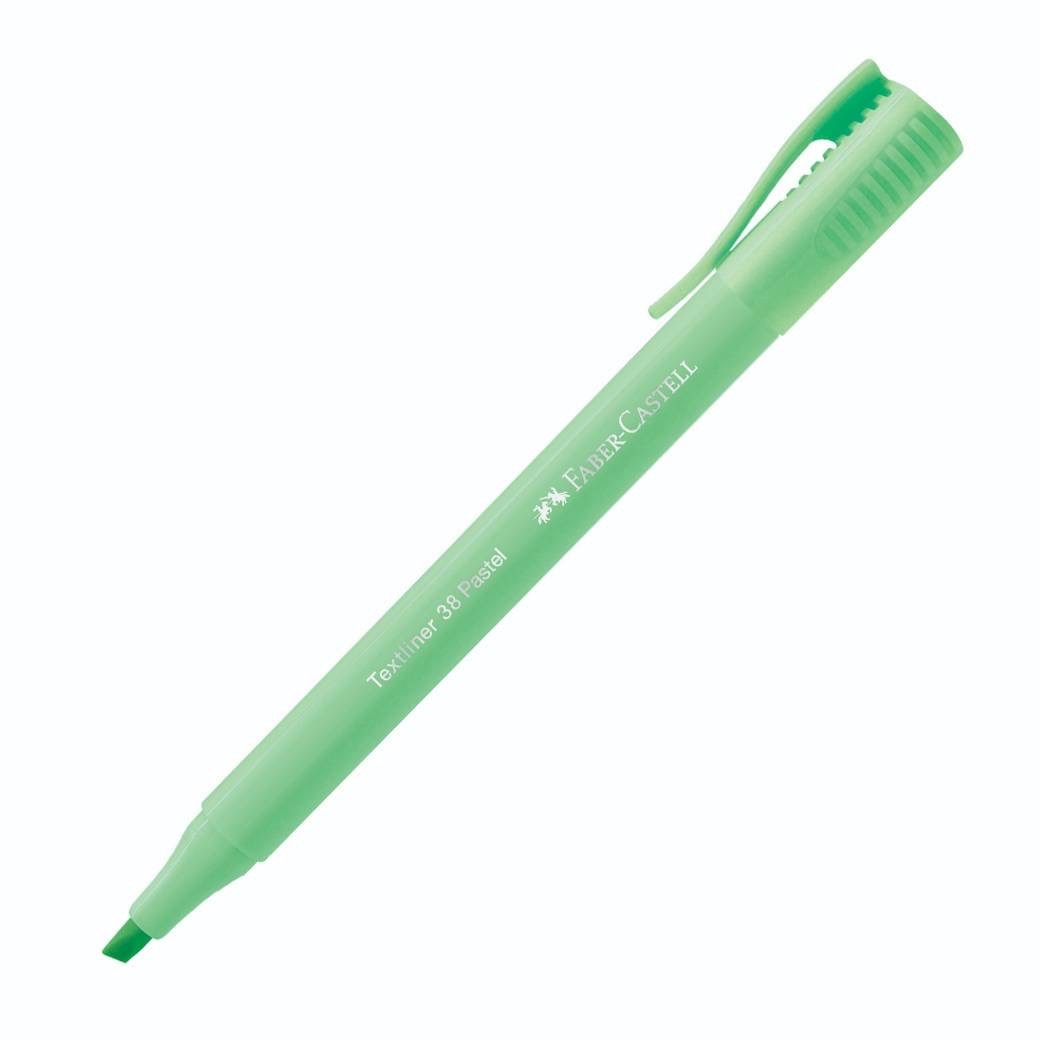 รูปภาพของ ปากกาเน้นข้อความ เฟเบอร์คาสเทล (Faber Castell) SLIM เขียวอ่อน (พาสเทล)