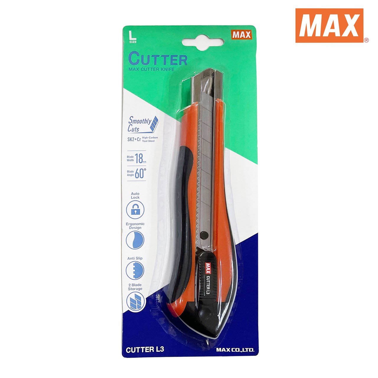 รูปภาพของ แม็กซ์ มีดคัตเตอร์ พลาสติก MAX L3