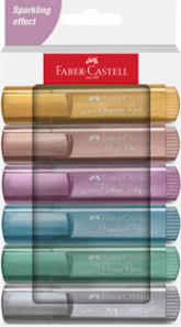 รูปภาพของ เฟเบอร์-คาสเทลล์ ปากกาเน้นข้อความ เมทัลลิก ชุด 6 ด้าม TL46 Metallic px6