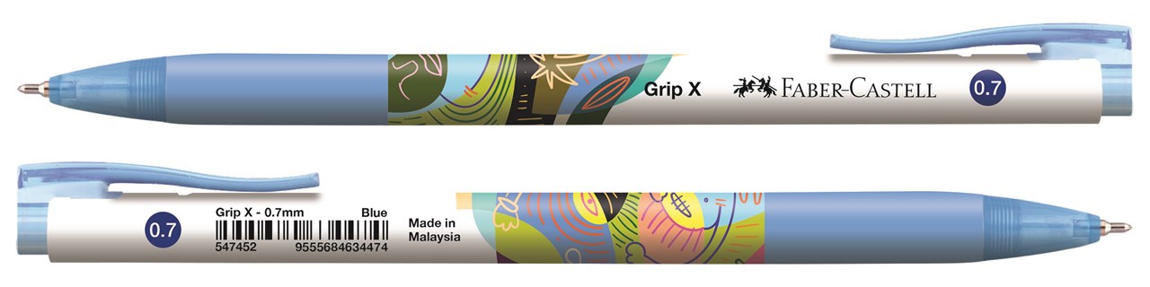 รูปภาพของ ปากกาลูกลื่น เฟเบอร์คาสเทล (Faber Castell) GRIP X7, 0.7 น้ำเงิน