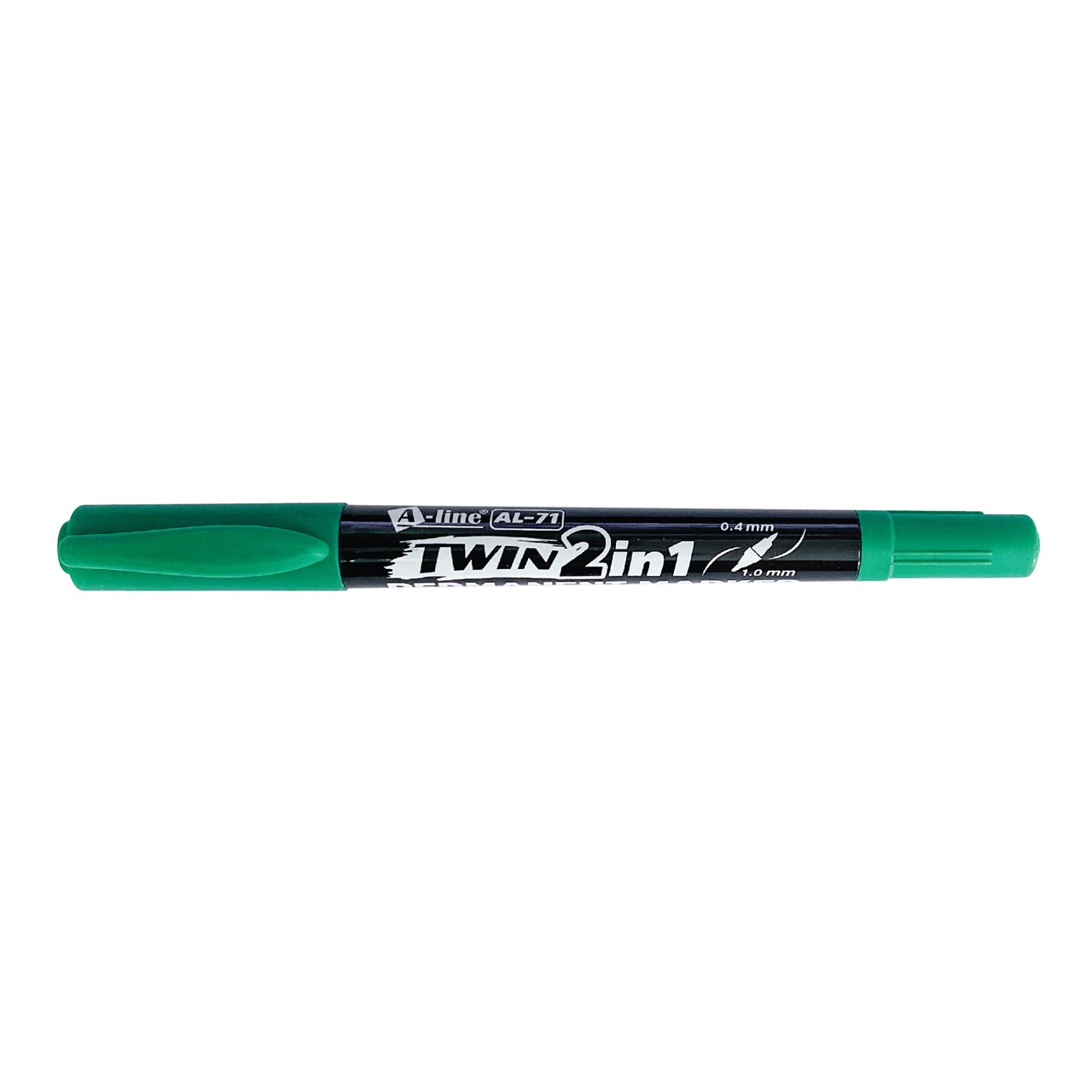 รูปภาพของ อาร์ทไลน์ ปากกาเคมี 2 หัว AL-71 TWIN 2in1 เขียว