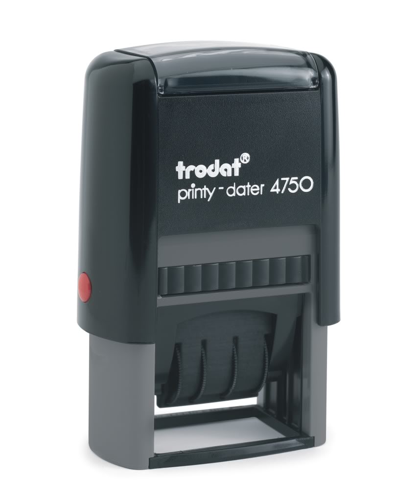 รูปภาพของ ตรายางวันที่หมึกในตัว โทรแดท TR-4750/L2T จ่ายแล้ว นง/แดง