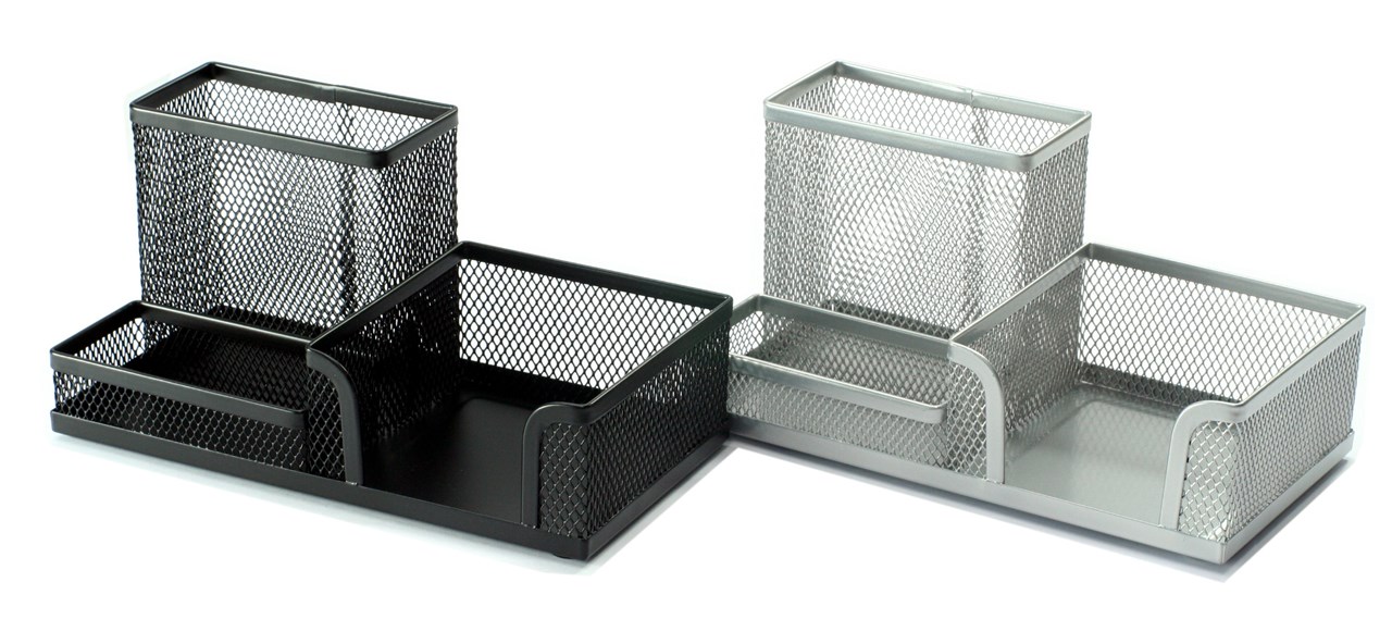 รูปภาพของ ตะแกรงลวดเคลือบ ออร์ก้า H-8008, ดำ, 20.4x10.5x10.5 ซม. ที่ใส่นามบัตร