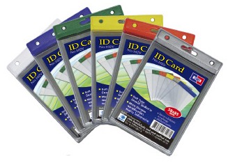 รูปภาพของ ป้ายชื่อพลาสติก แซนโก้ 102V คละสี 10 อัน แนวตั้ง 5.8x8.5 ซม.