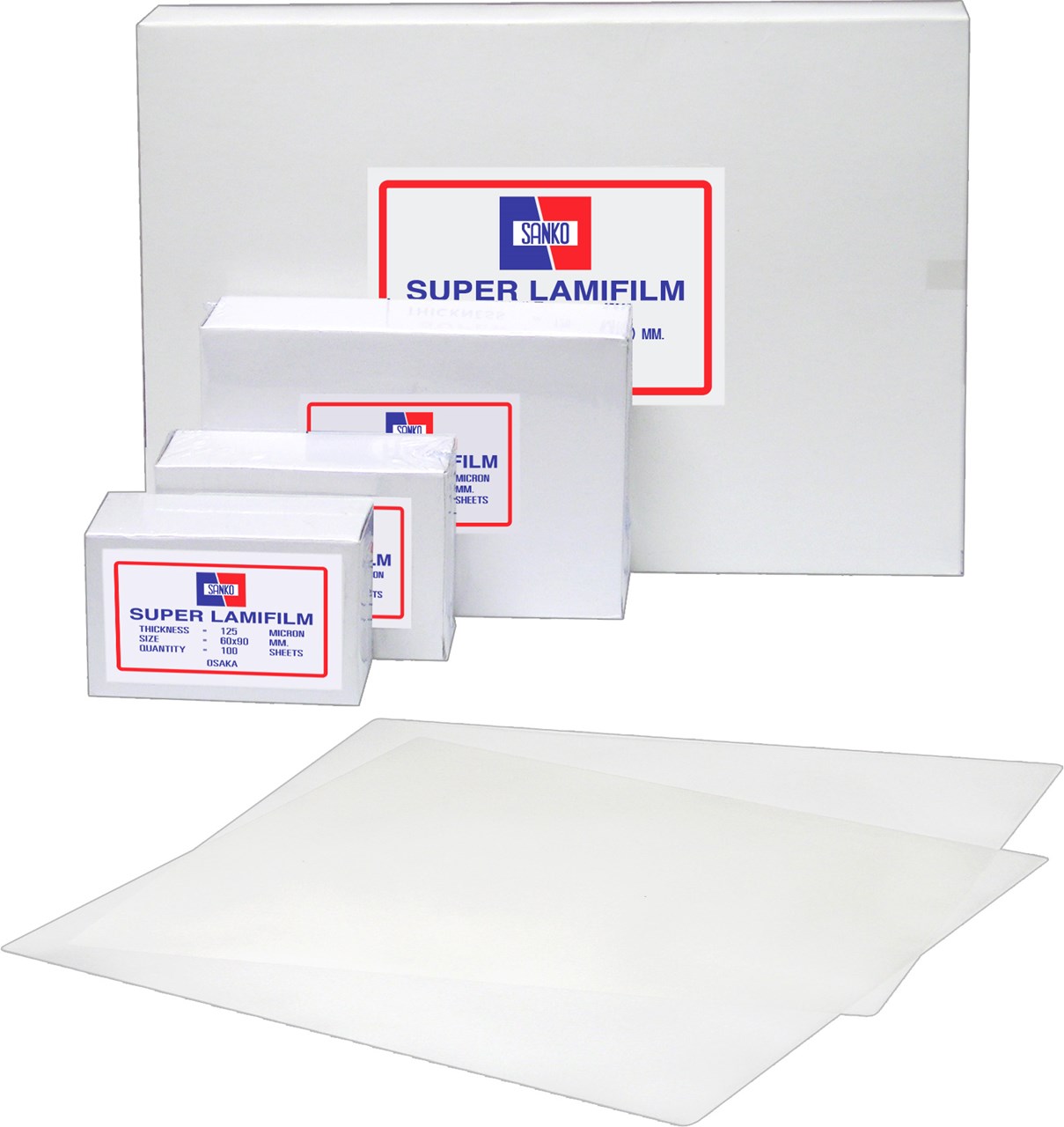 รูปภาพของ พลาสติกเคลือบบัตร แซนโก้ 150 ไมครอน, 80 x 110 มม., 100 แผ่น