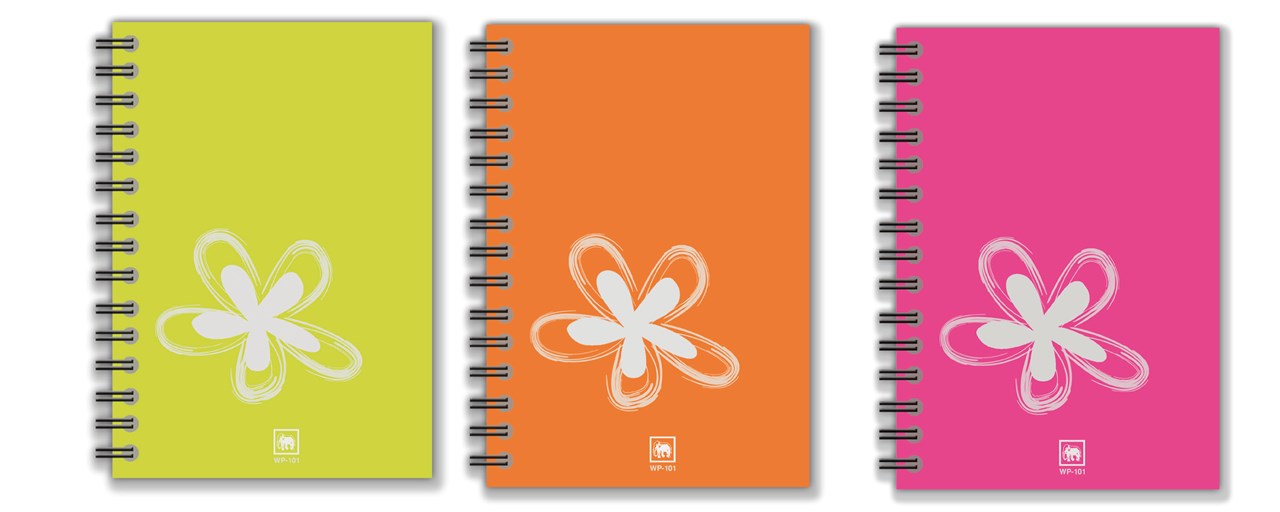 รูปภาพของ สมุดริมลวดเล่มเล็กทรูไรท์ ตราช้าง WP-101, A5, 70 แกรม, 150 แผ่น (5 เล่ม)