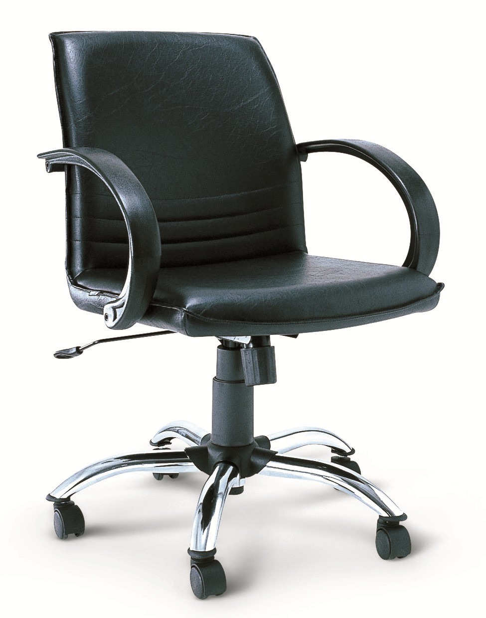 รูปภาพของ เก้าอี้ Asahi NS 5-A หนัง PVC โยกทั้งตัว ขาเหล็กชุบ